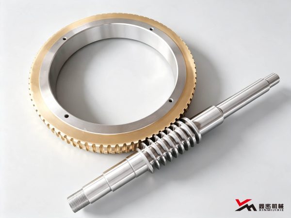 Dual-Lead Worm Set with Adjustable Clearance